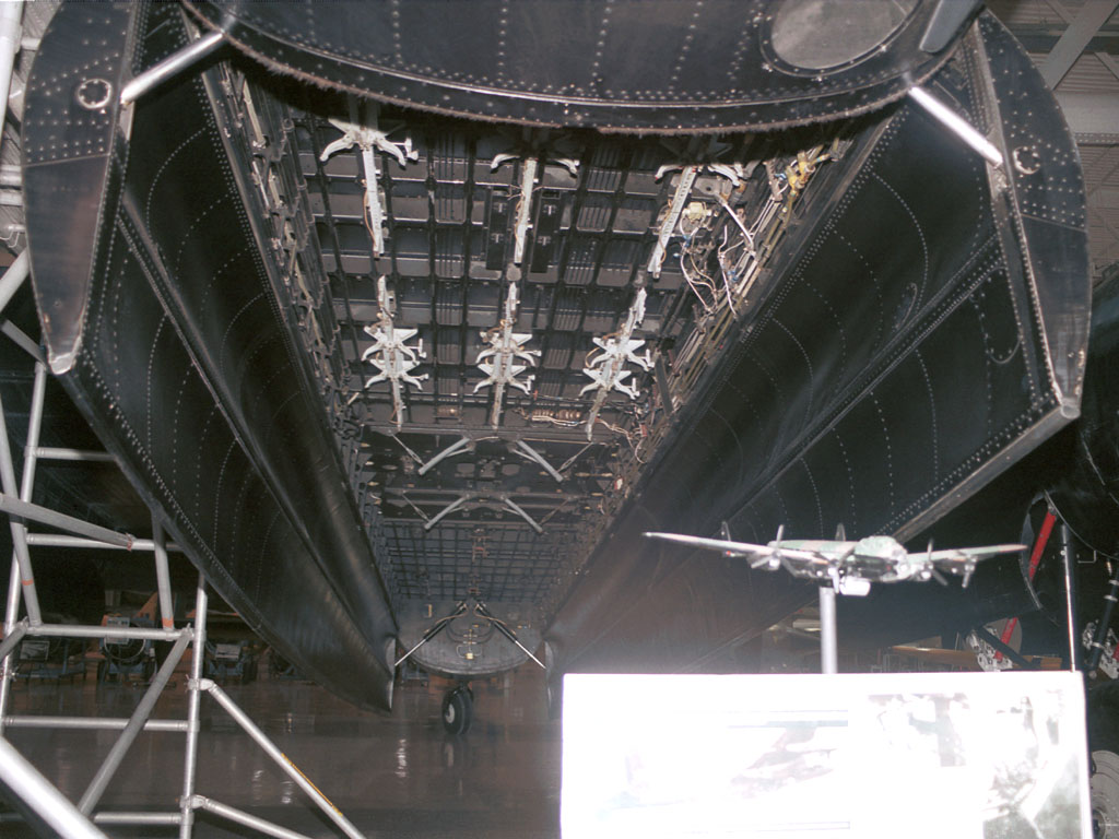 Avro Lancaster Mk X - C-GVRA - FM213 - Bomb bay detail @ YHM (7 October 2003)