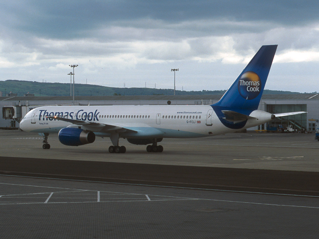 Thomas Cook Boeing 757-28A - G-FCLI @ GLA (5 June 2003)