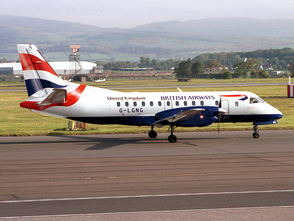 Loganair Saab340B - G-LGNG @ GLA (15 May 2003)
