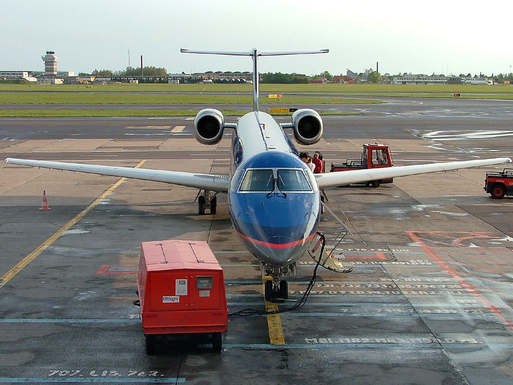 9 May 2004 - bmi British Midland G-RJXD on stand A17 at CPH prior to working BD682 to Glasgow