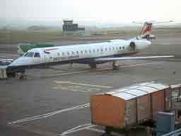 15 July 2003 (0610) BA Citiexpress G-ERJC on stand 18 following an overnight stop